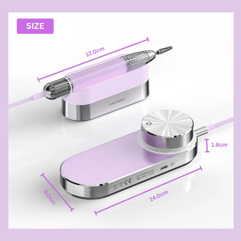 Lamwo Daichong Professional & Beginner - Friendly Lightweight Rechargeable Nail Drill File Machine for Manicure & Pedicure 2025 - Bakka shop