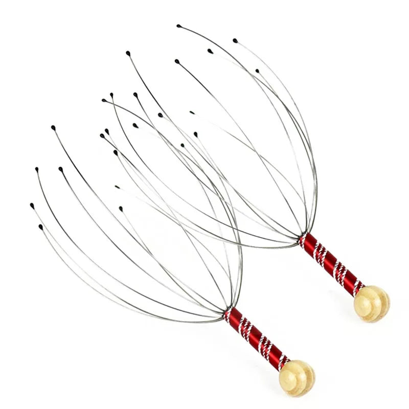 Head Scratching Massage Claws Octopus Head Massager Scalp Scratcher Massage Claw Small Artifact Soul Extraction Extractor - Bakka shop