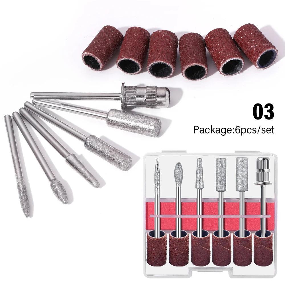 1 Set Professional Electric Nail Drill Machine Family Portable Manicure Pen Pedicure File Polishing Tools Nail File Machine Kit - Bakka shop