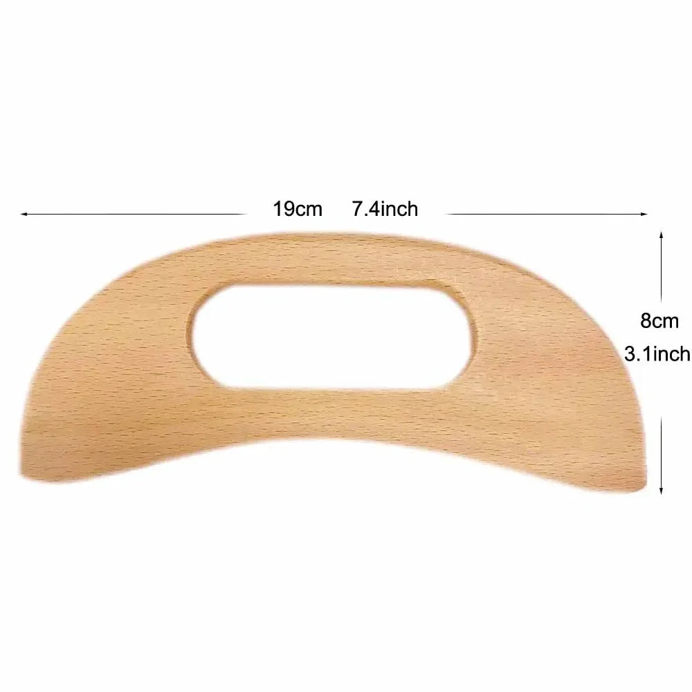 Wood Therapy Gua Sha Massage Tools,Lymphatic Drainage Tool Anti Cellulite Massager,Scraping Board,guasha Tool for Body Shaping - Bakka shop