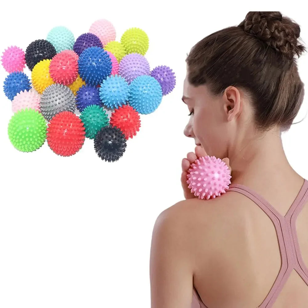 Colorful PVC Spiky Massage Ball for Body Deep Tissue Back Massage Foot Massager Pain Stress Relief Muscle Soreness Relief - Bakka shop