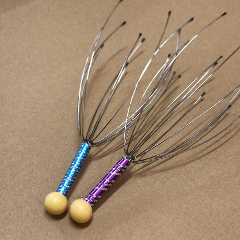 Head Scratching Massage Claws Octopus Head Massager Scalp Scratcher Massage Claw Small Artifact Soul Extraction Extractor - Bakka shop