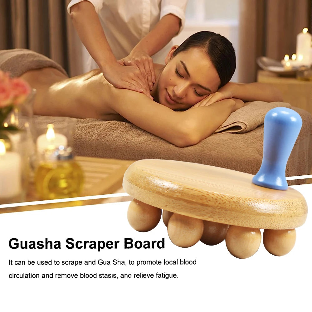 New Fragrant Wood Body Massage Tool Foot Reflexology Acupuncture Massager Roller Therapy Meridians Scrap Lymphatic Health Care - Bakka shop