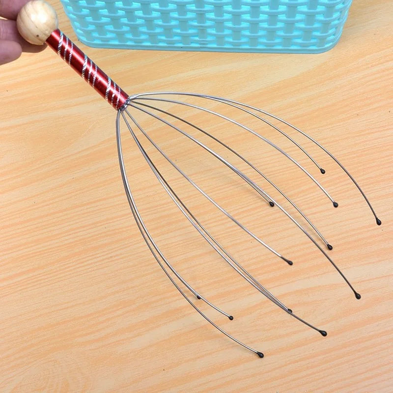 Head Scratching Massage Claws Octopus Head Massager Scalp Scratcher Massage Claw Small Artifact Soul Extraction Extractor - Bakka shop