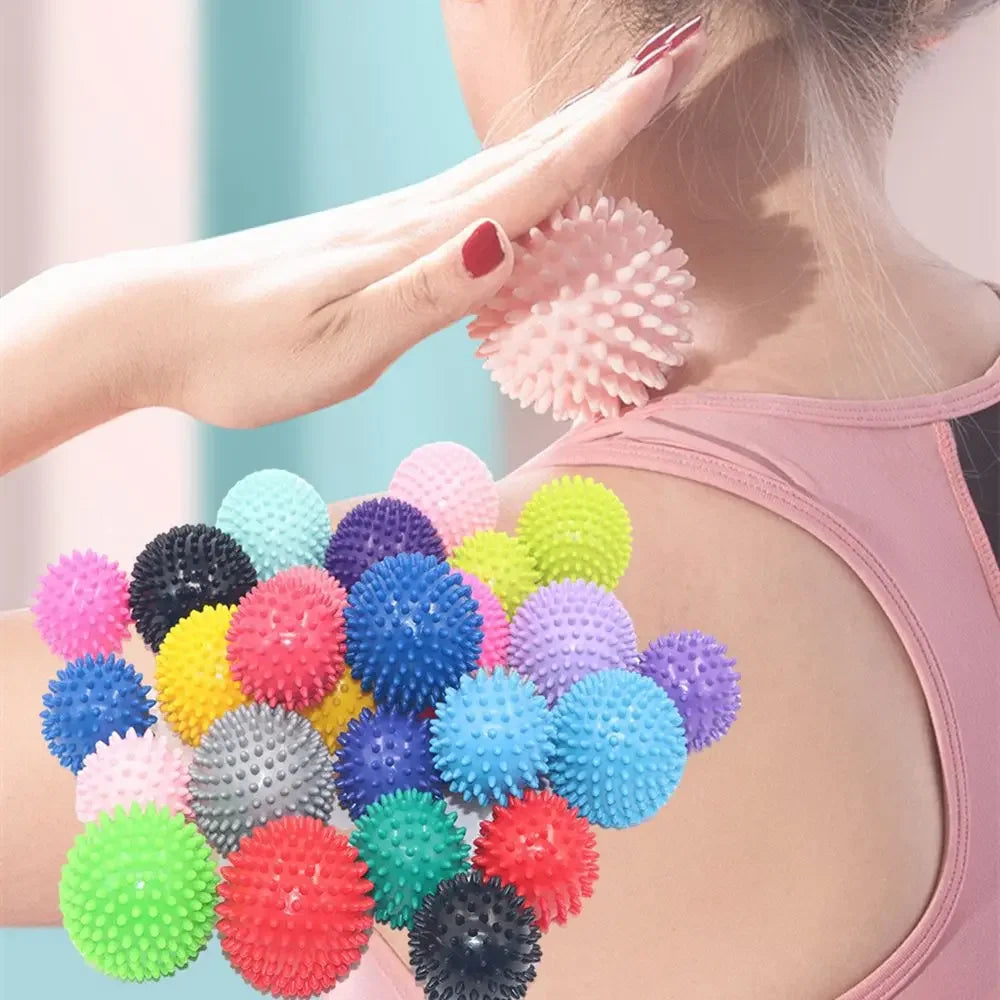 Colorful PVC Spiky Massage Ball for Body Deep Tissue Back Massage Foot Massager Pain Stress Relief Muscle Soreness Relief - Bakka shop