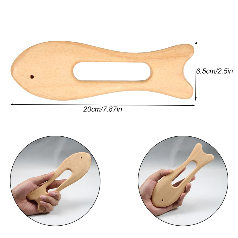 Wood Therapy Gua Sha Massage Tools,Lymphatic Drainage Tool Anti Cellulite Massager,Scraping Board,guasha Tool for Body Shaping - Bakka shop