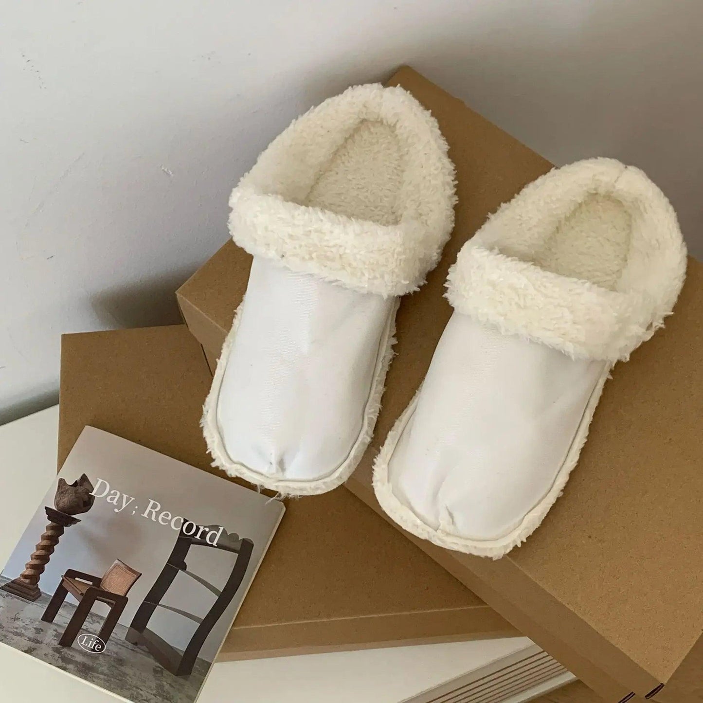1 Pair Winter Warm Shoe Cover Inserts Replacement Fur Insoles Removable Soft Thickened Shoes Liners Plush Cover Accessories - Bakka shop