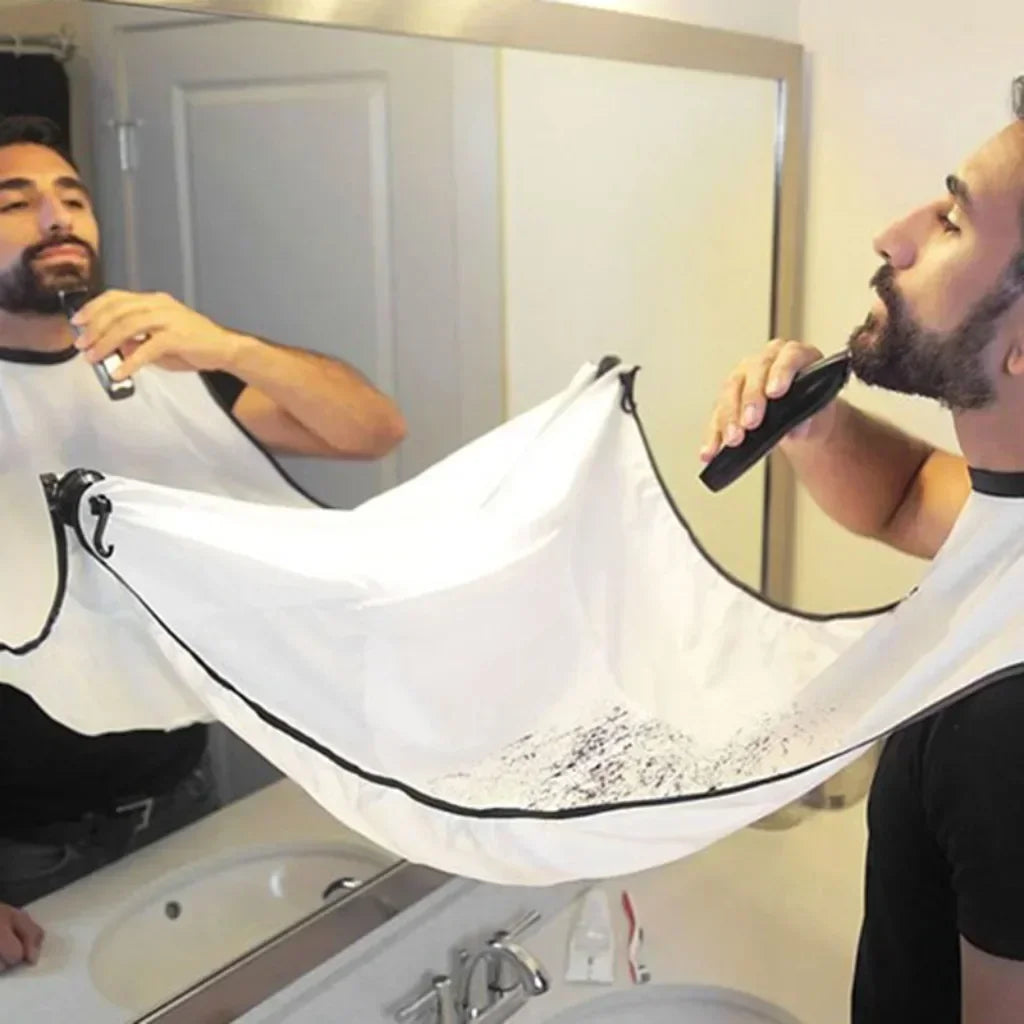 120*78 CM Beard and Mustache shaving apron for Shave with Suction Cups Attach to Mirror Hairdressing Removal Tools - Bakka shop