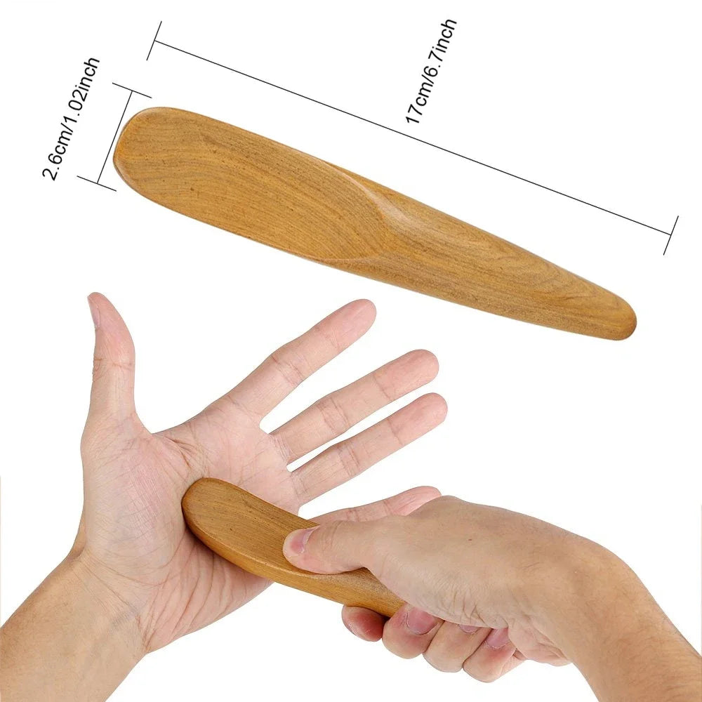 Wood Therapy Gua Sha Massage Tools,Lymphatic Drainage Tool Anti Cellulite Massager,Scraping Board,guasha Tool for Body Shaping - Bakka shop