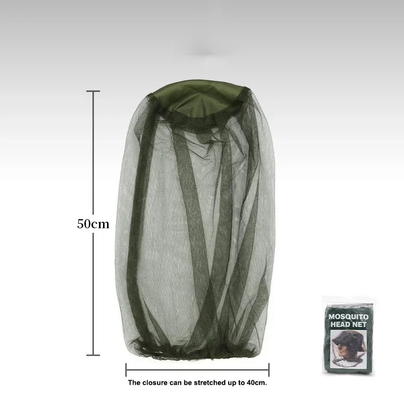 1PC Outdoor Fishing Sunscreen Insect Hat Mesh Breathable Sun Mask Men and Women Universal Camping Hiking Mosquito Net Head Cover - Bakka shop