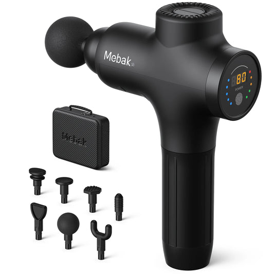 Mebak 3 Massage Gun, Massage Gun Deep Tissue for Athletes, Professional Muscle Percussion for Shoulder Leg Back Body Pain Relief - Bakka shop