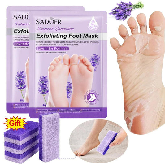 1-20Pair Exfoliating Feet Mask Exfoliating Foot Peel Mask Socks Pedicure Peeling Dead Skin Remover Feet Mask Peel Moisturizing - Bakka shop