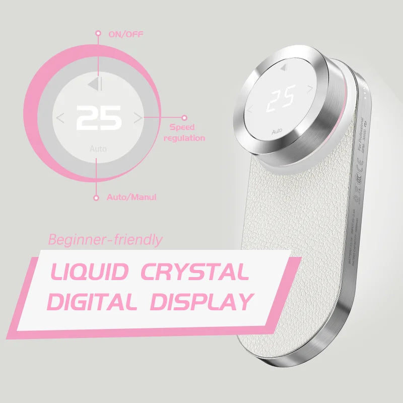 LAMWO DAICHONG 4th Artist Nail Salon Lightweight Rechargeable Nail Drill File Machine for Manicure Pedicure White - Bakka shop
